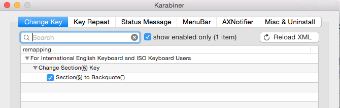 remap § key with karabiner 